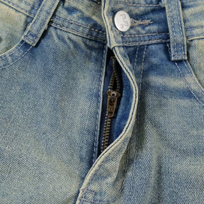 Street Distress Denim Shorts-2