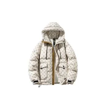 Fashionable Simple White Duck Down Jacket