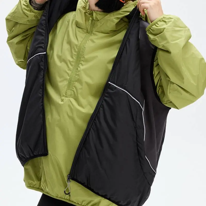 Trendy Contrast Color Polyester Vest-10