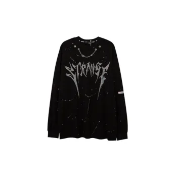Vintage Loose Couples Long sleeved T shirt