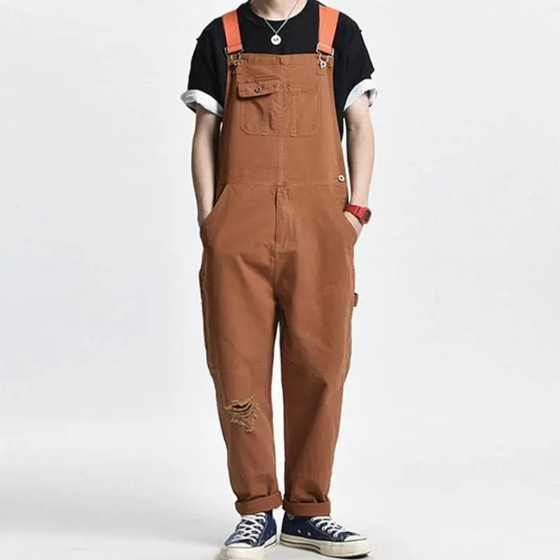 Retro Trendy Blended Synthetic Fabrics Overall-2