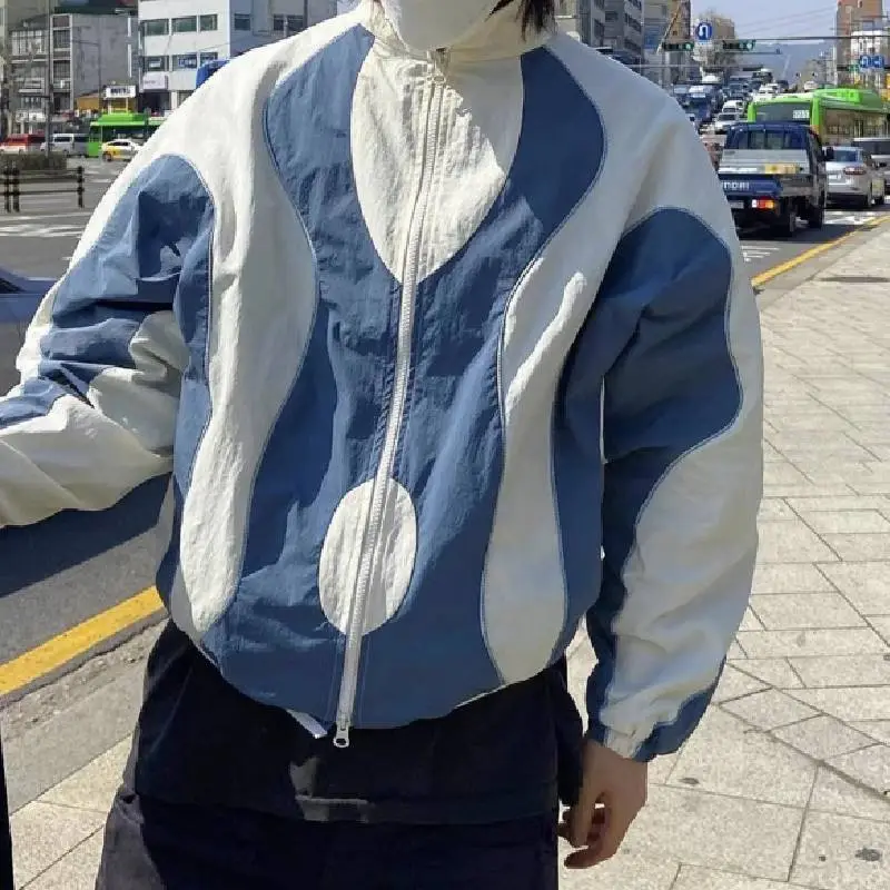 Casual Contrast Color Jacket-2