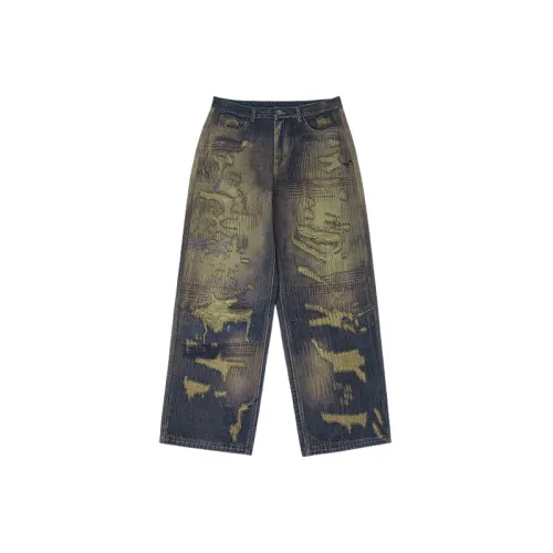 SIMPLE PROJECT Jeans Unisex Washed Blue