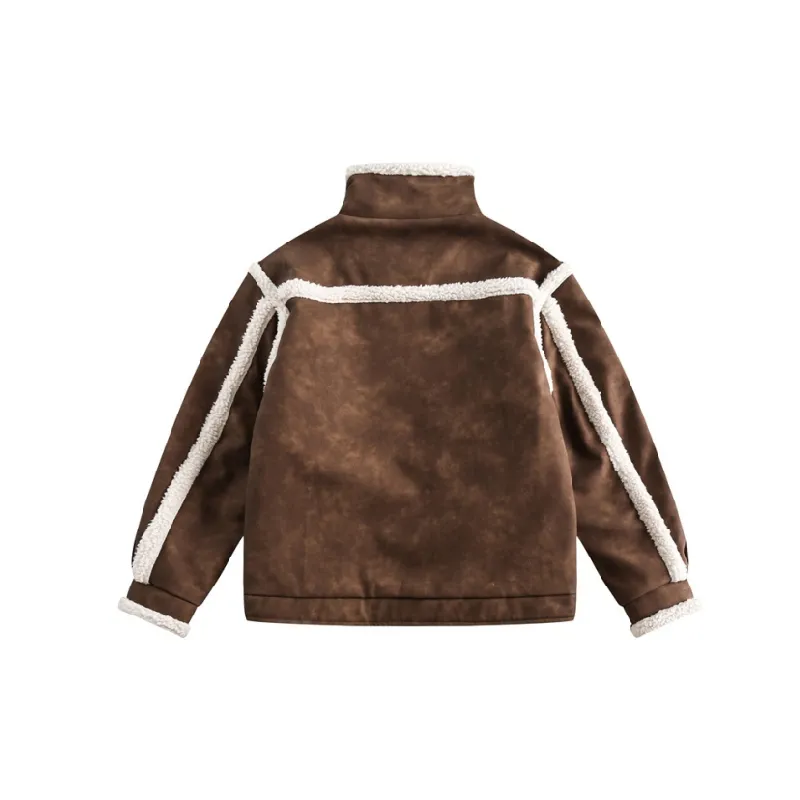 Retro Warm PU Quilted Jacket-7
