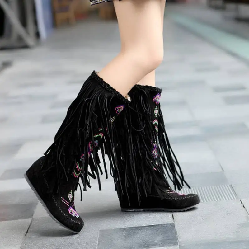 Basics Simple Knee High Boots-4