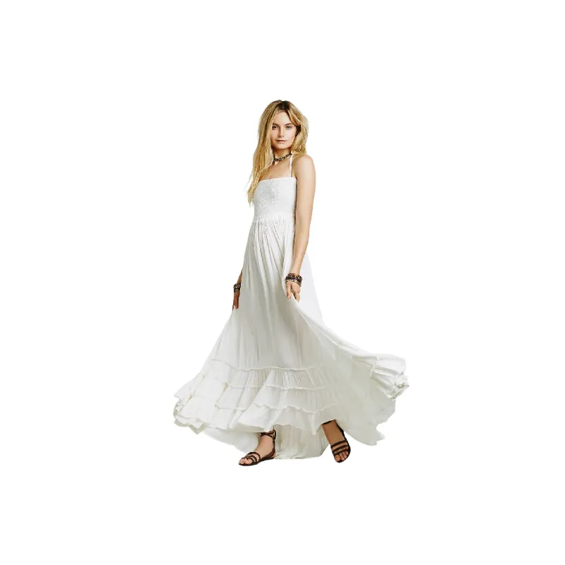 Fashionable Simple Cotton Slip Dress Women-4