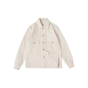 Retro Plain Cotton Jacket