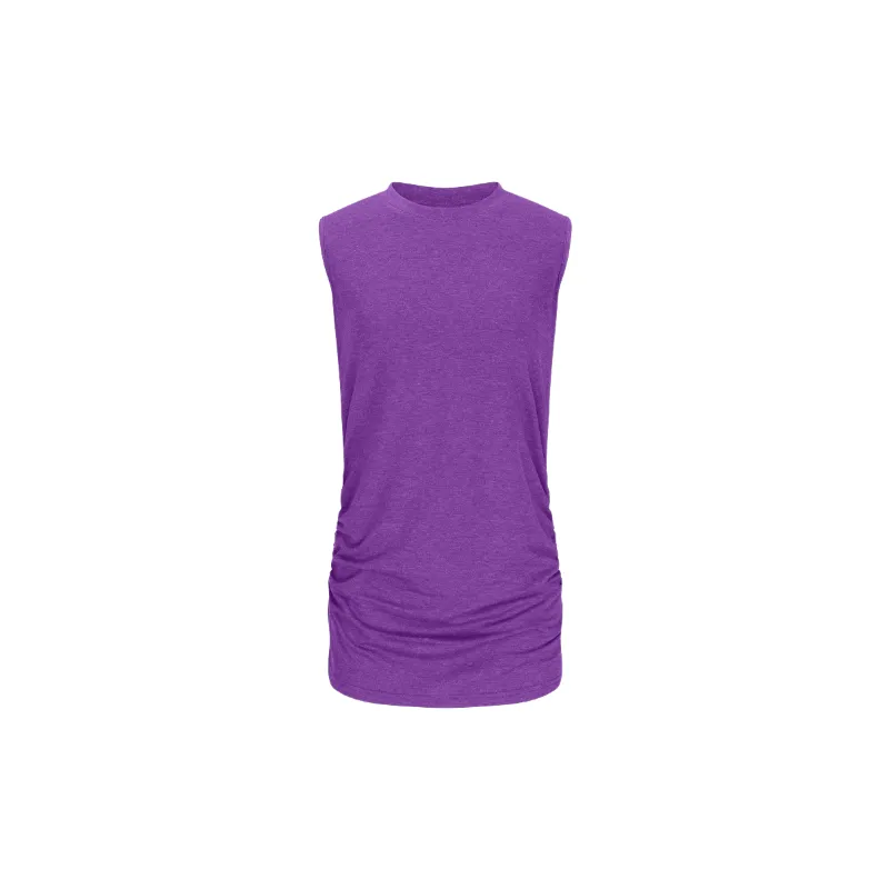 Plain Loose Polyester Vest Women-0