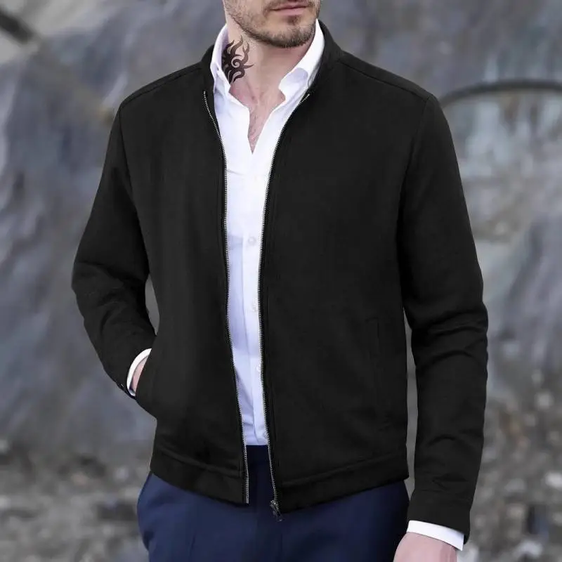 Casual Fashionable Blended Synthetic Fabrics Jacket-2