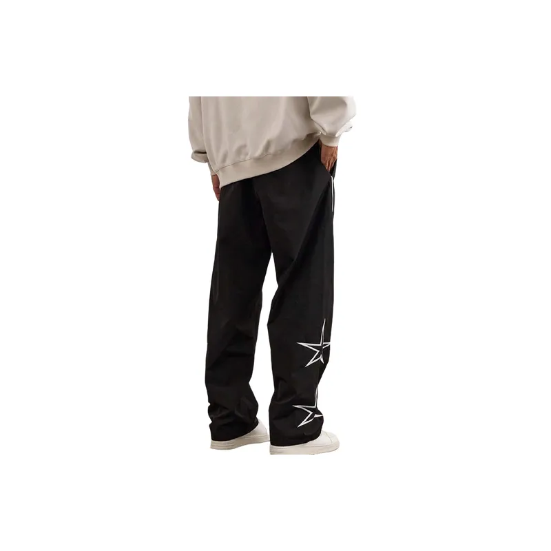 Retro Embroidery Casual Pants-1