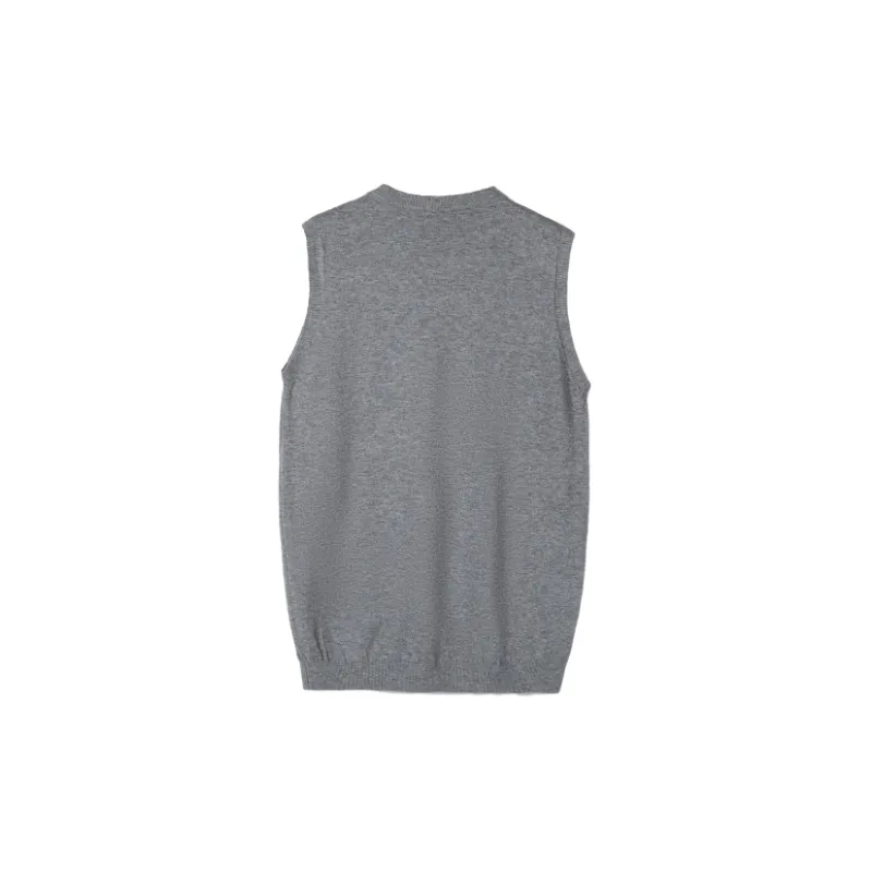 Casual Loose Cotton Blended Fabric Vest-1