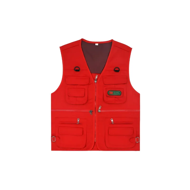 Fashionable Loose Blended Synthetic Fabrics Vest-2