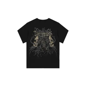 Casual Skull Milk Fiber T Shirt