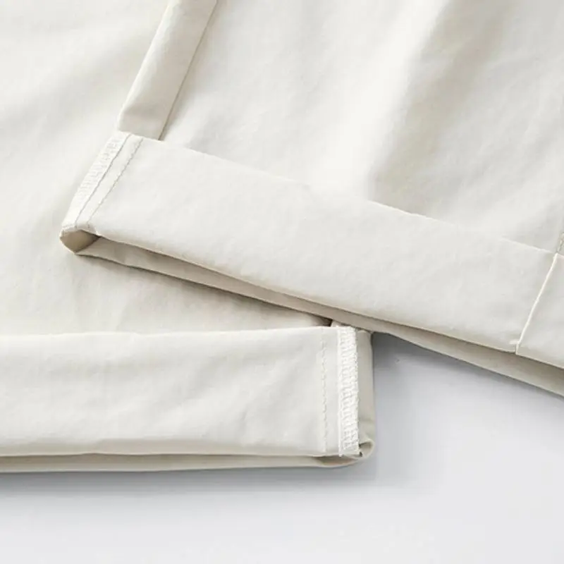 Straight Leg Casual Cotton Casual Pants-4