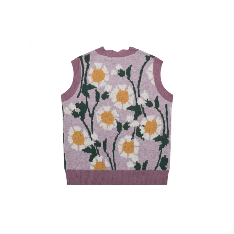 Lazy Loose Style Knitted Vest-1