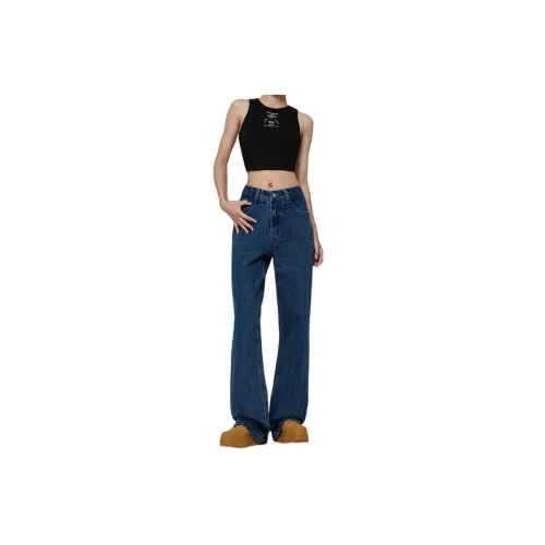 Retro Straight Leg Jeans
