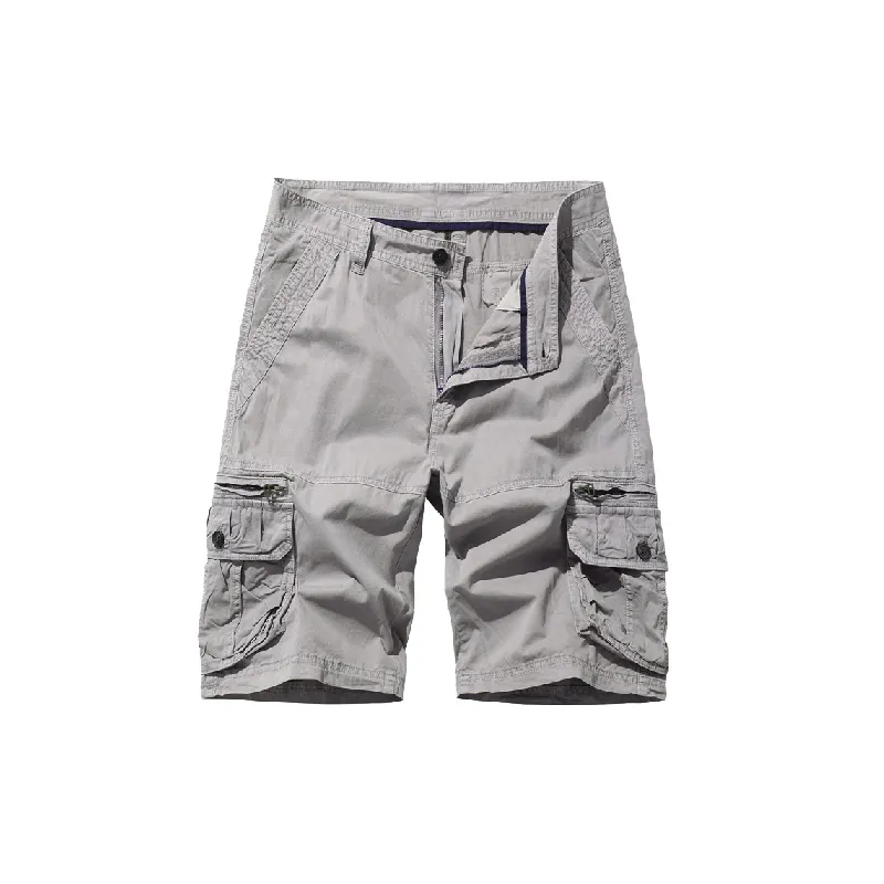 Simple Fashionable Cotton Cargo Shorts-2