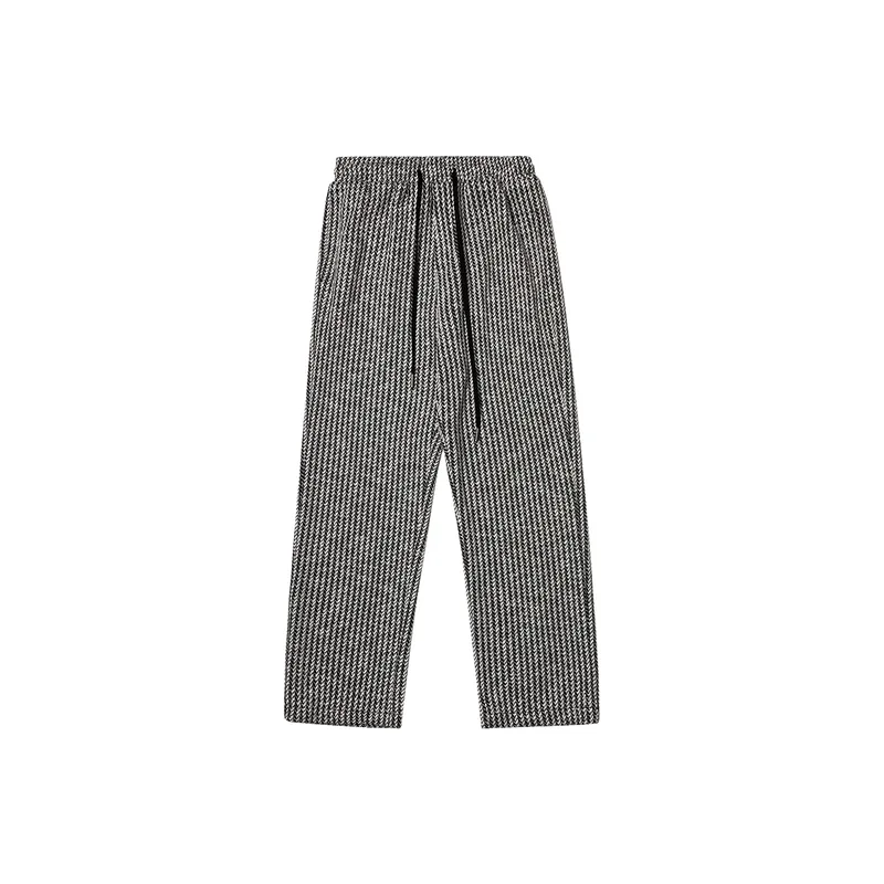 Casual Loose Terry Fabric Sports Pants-0