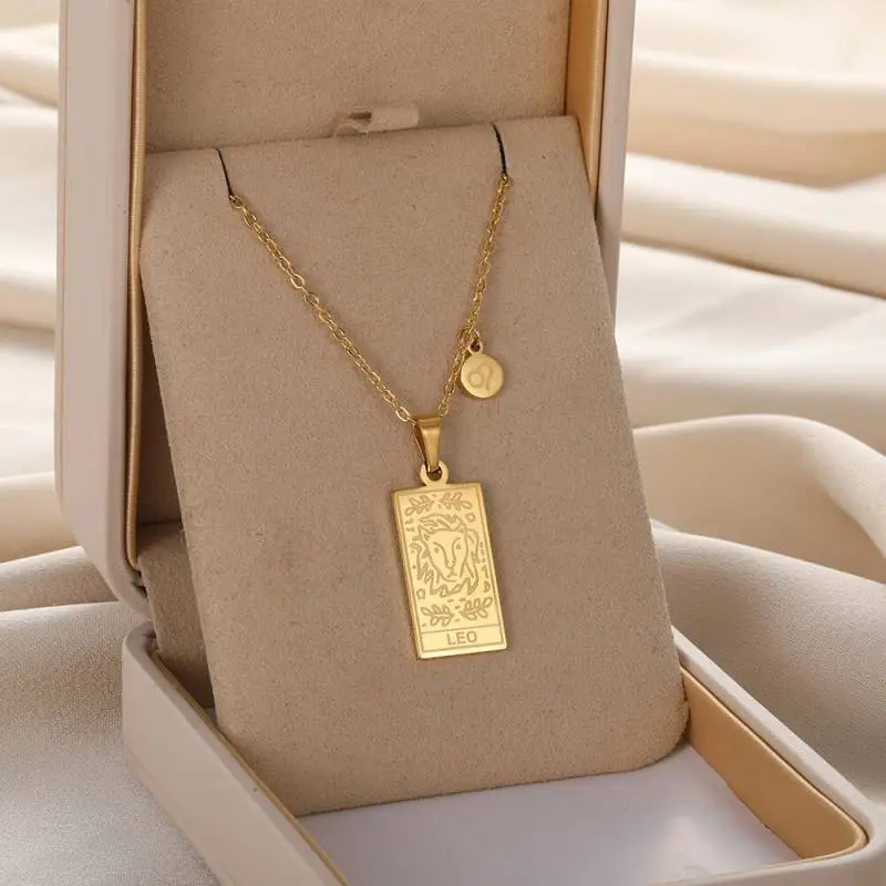 Simple Plain Necklace Unisex-14