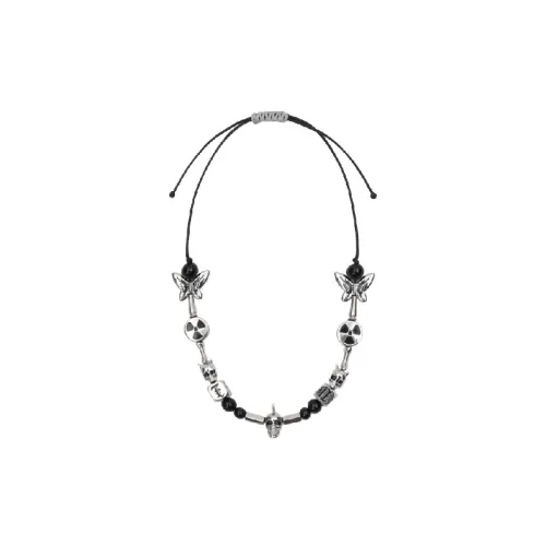 Punk Skull Butterfly Necklace