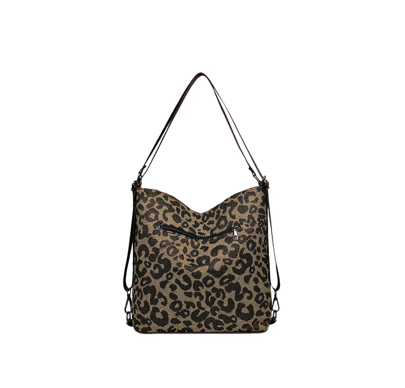 Funky Leopard Print Shoulder Bag-1