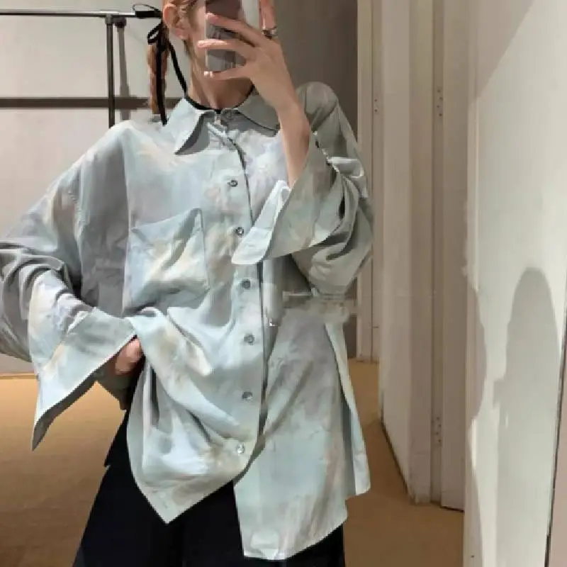Elegant Floral All Over Print Shirt-2