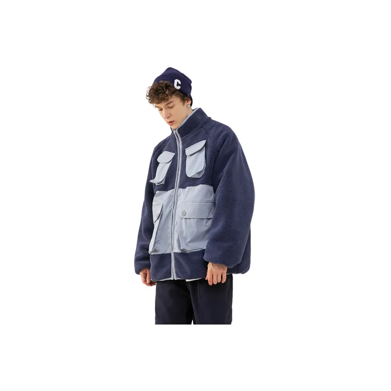 Loose fitting Multiple Pocket Workwear Cotton Jacket-7