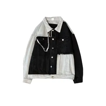 Retro Design Niche Color Collision Denim Jacket