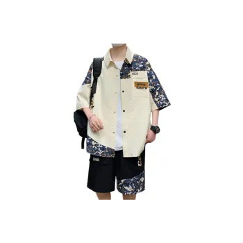Fashion Print Shorts and Shirt Two Piece Set
