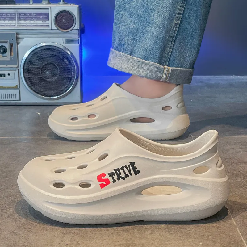 Simple Hollow Out Clogs-5