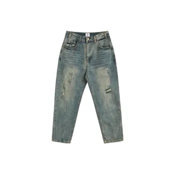 Retro Loose Ripped Jeans