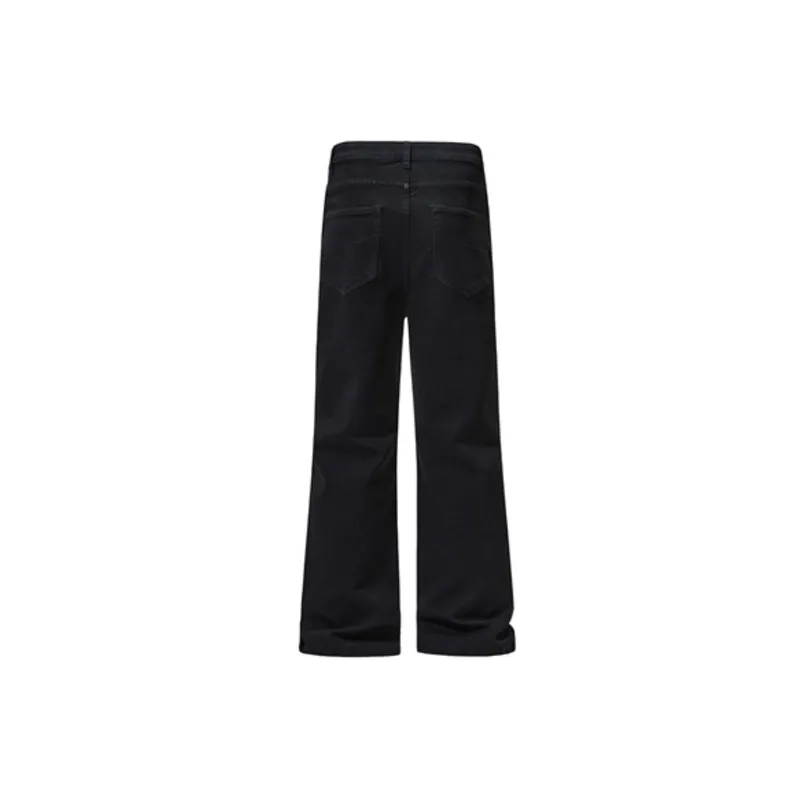 Casual Straight Leg Jeans-1
