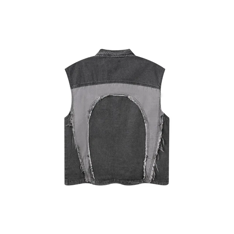 Trendy Patchwork Casual Vest-1
