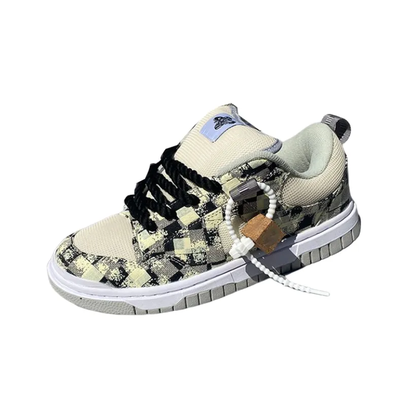 Casual Contrast Color Stylish Skateboarding Shoes-0