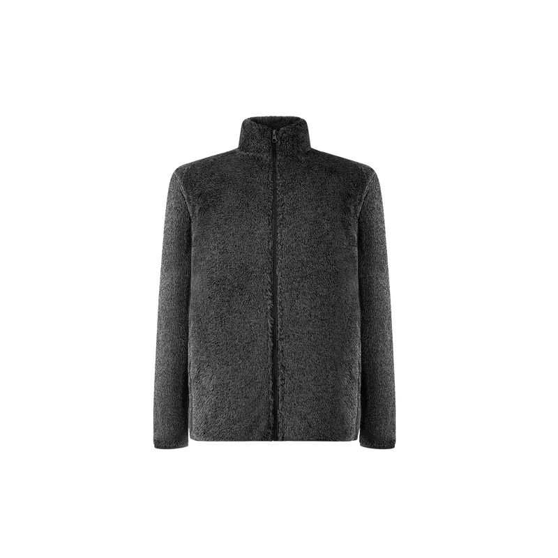 Basics Loose Polar Fleece Velvet Jacket-0