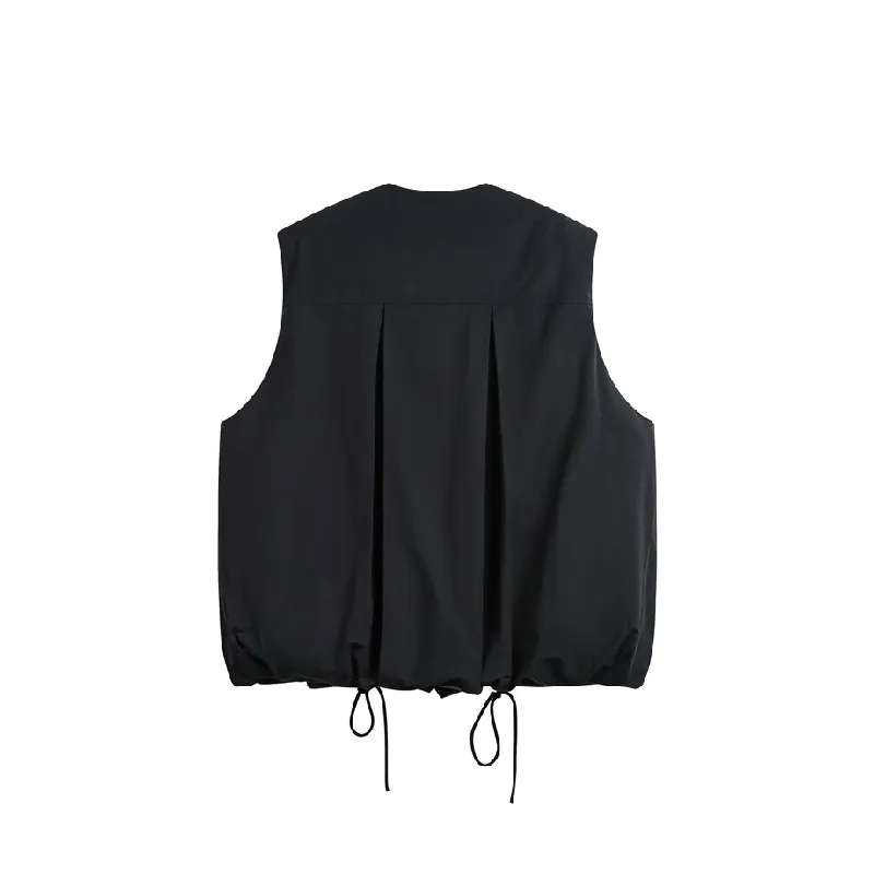 Casual Loose Blended Synthetic Fabrics Vest-9