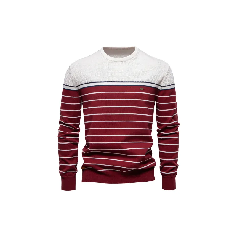 Striped Fashionable Sweater-0