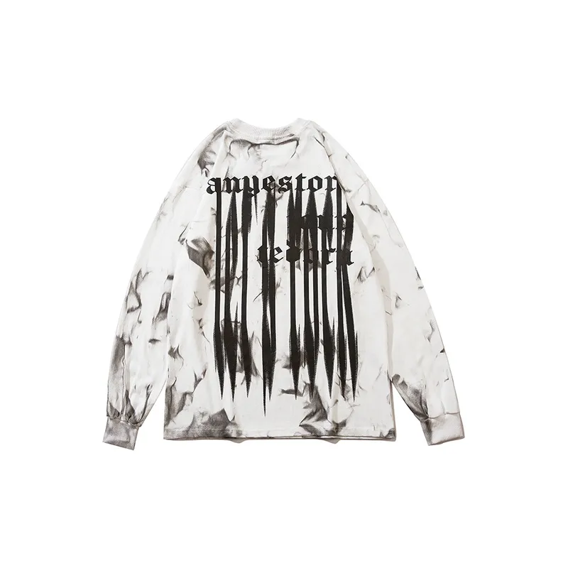 Hip hop Loose Long sleeved Sweater-3