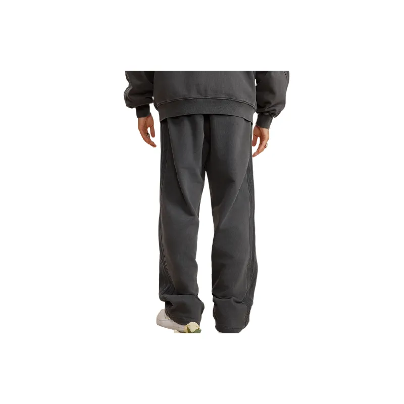 Fashion Washed Cotton Sports Pants-14