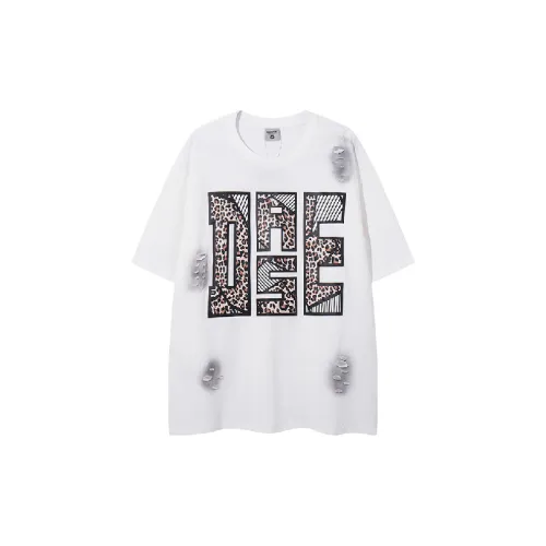 Retro Simple Cotton Blended Fabric T-Shirt Unisex