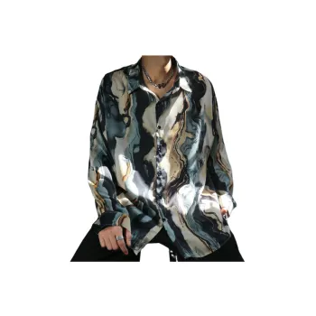 Flower Loose Long sleeved Retro Shirt