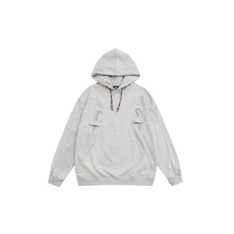Street Hiphop Design Sense Hooded Sweater-0
