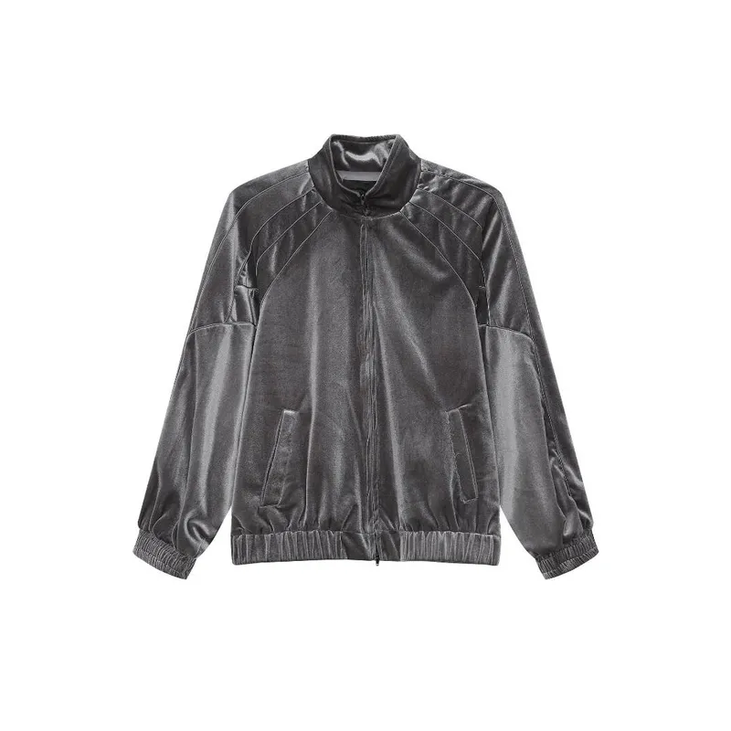 Velvet Dagging Loose Casual Suit-0