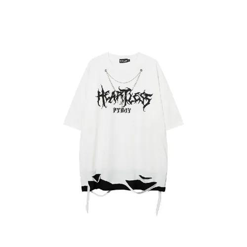 Retro Hip Hop Cotton Blended Fabric T-Shirt Unisex