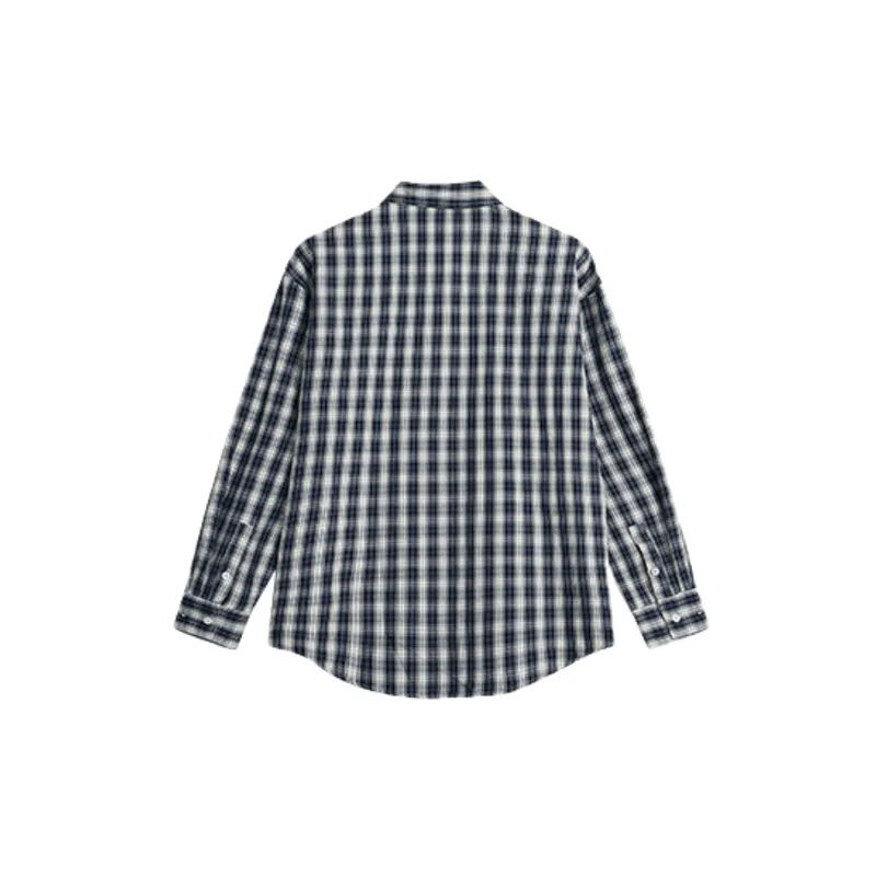 Casual Loose Yarn Dyed Fabric Shirt-1