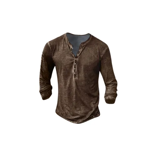 Sporty Plain Cotton Blended Fabric Polo