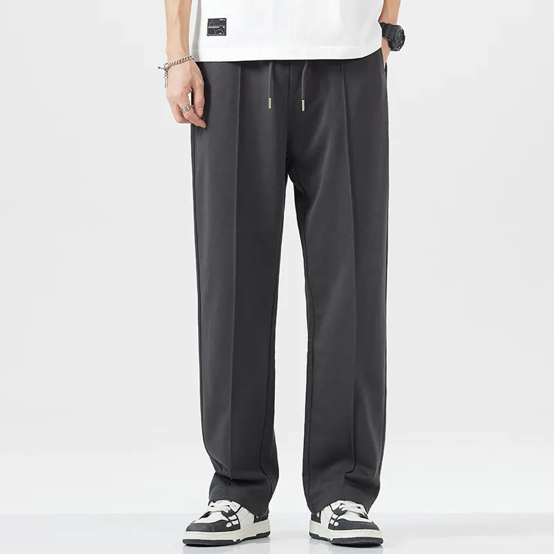 Fashion Loose Cotton Blended Fabric Sports Pants-6