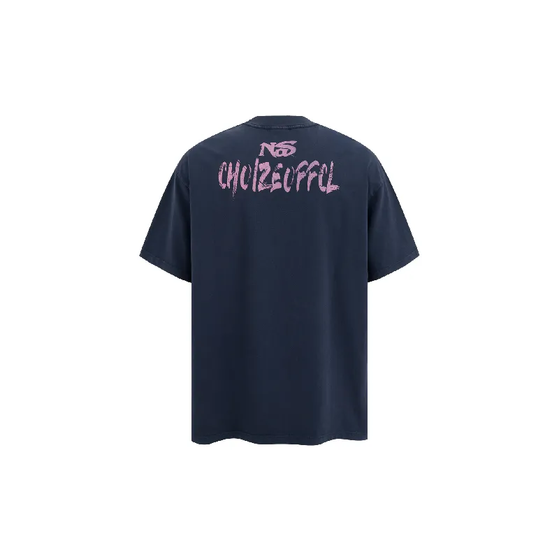 Retro Washed 100% Cotton T Shirt-5