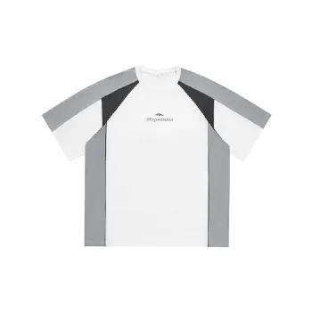 Contrast Color Sporty 100% Cotton T Shirt
