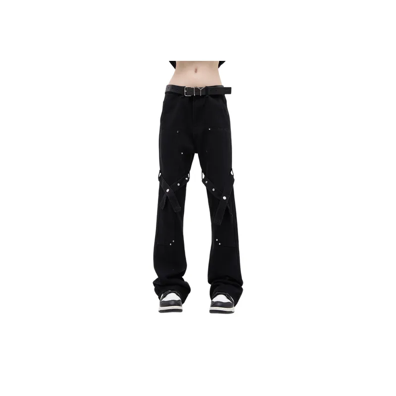 Straight Leg Cargo Pants-0